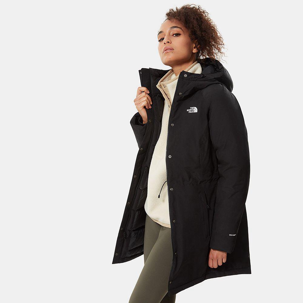 The North Face Brooklyn Γυναικεια Πανωφόρια - Μαυρα (PSWV57329)